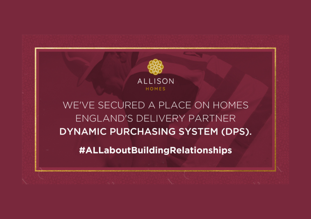 Homes England DPS | News | Allison Homes