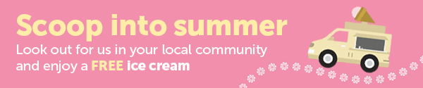 Scoop Into Summer Landing Page Banner