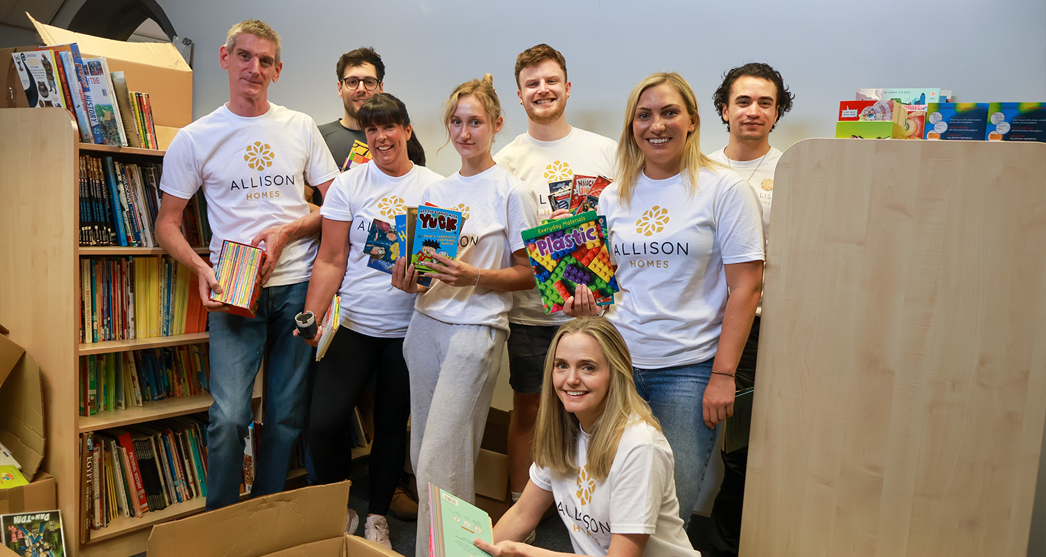 Allison Homes East Midlands Team volunteers at Rearsvy Primary School