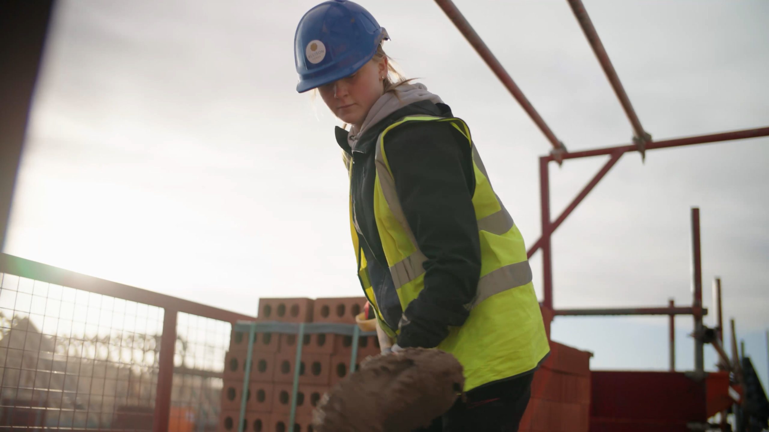 Female Brick Laying Apprentice